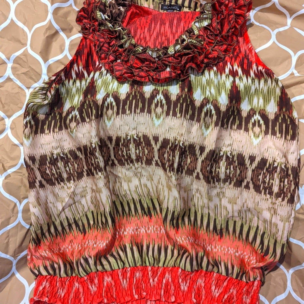 Medium Piano Tank top Blouse